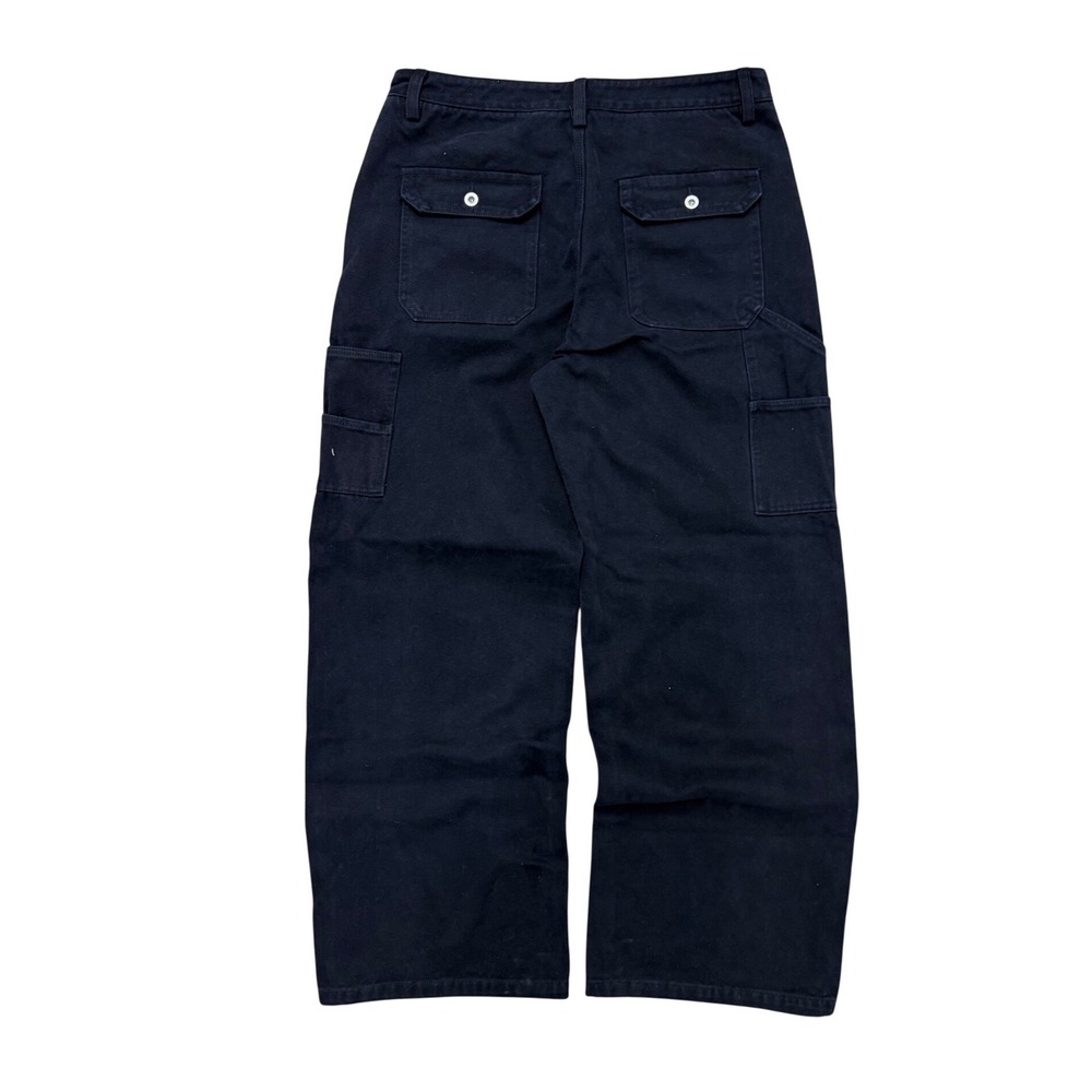 Nomar Studios Black baggy Carpenter Pants Contrast Pocket Mens‎ 36 New pinup